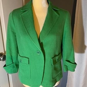 Talbots size 6 green blazer